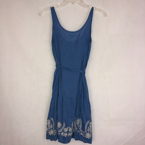 Aeropostale Blue & White Embroidered Dress Size XS - Picture 2 of 3